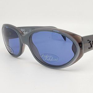 Frederic Fekkai F.105 Col 2140 Blue Pearl Gray Frame Blue Lens Sunglasses France
